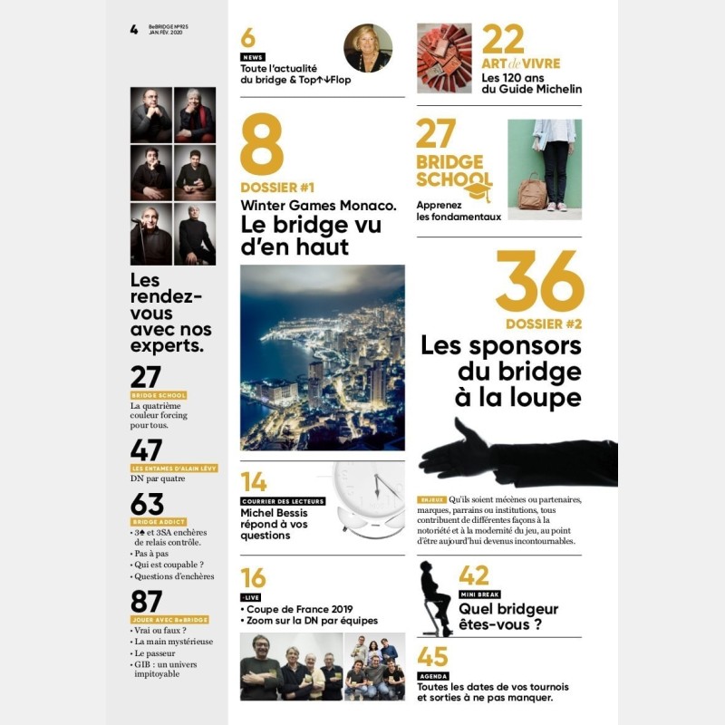 copy of Le Bridgeur November / December 2019 - Older issues BeBRIDGE