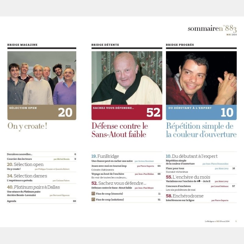 Bridgeur May 2014 - Older issues BeBRIDGE