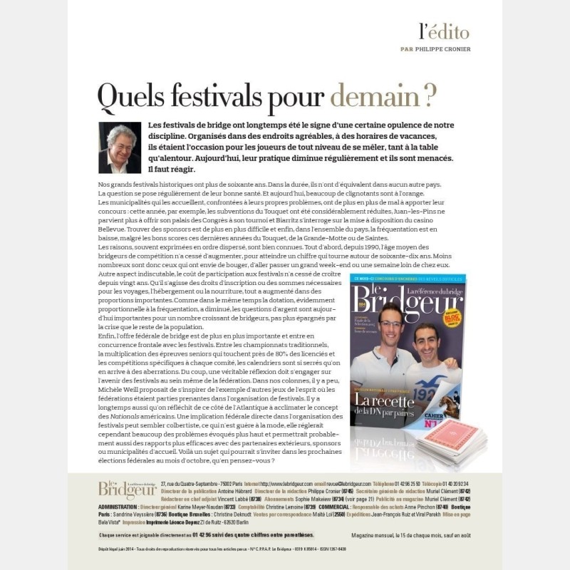 Bridgeur June 2014 - Older issues BeBRIDGE