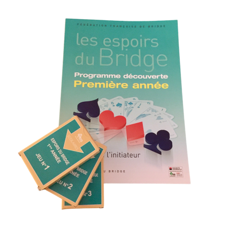 Pack Initiateur première année : 1 livre + 3 jeux fléchés d'application Cartes fléchées FFB