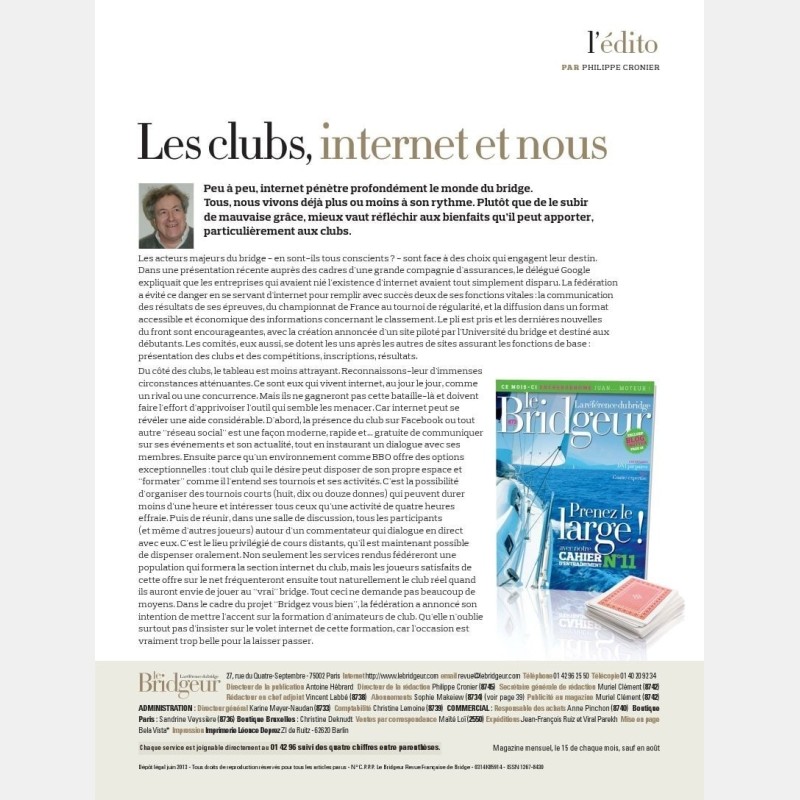 copy of Bridgeur January 2014 - Older issues BeBRIDGE