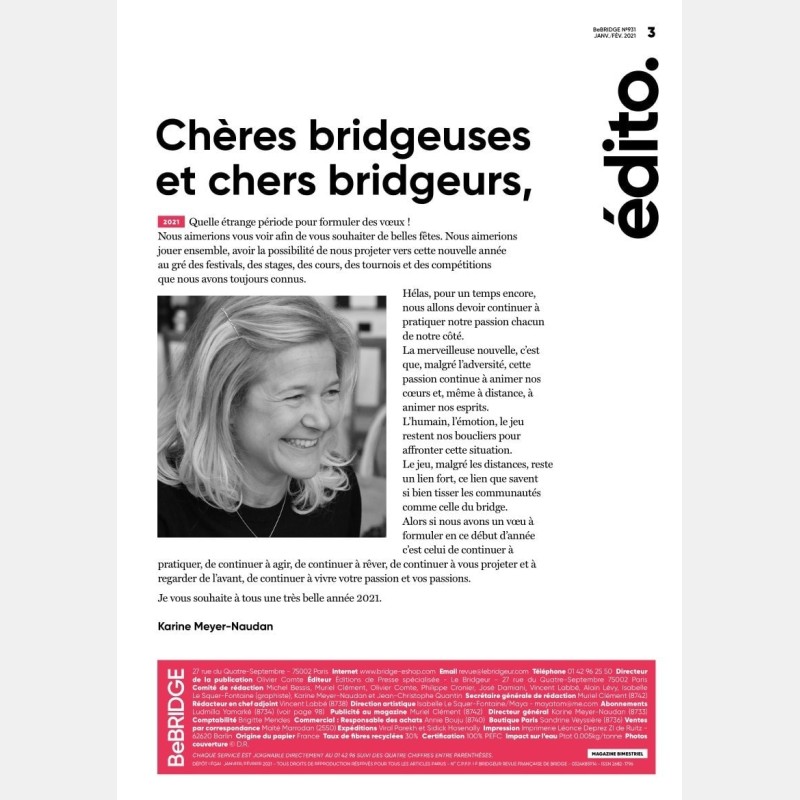 copy of Le Bridgeur November / December 2019 - BeBridge