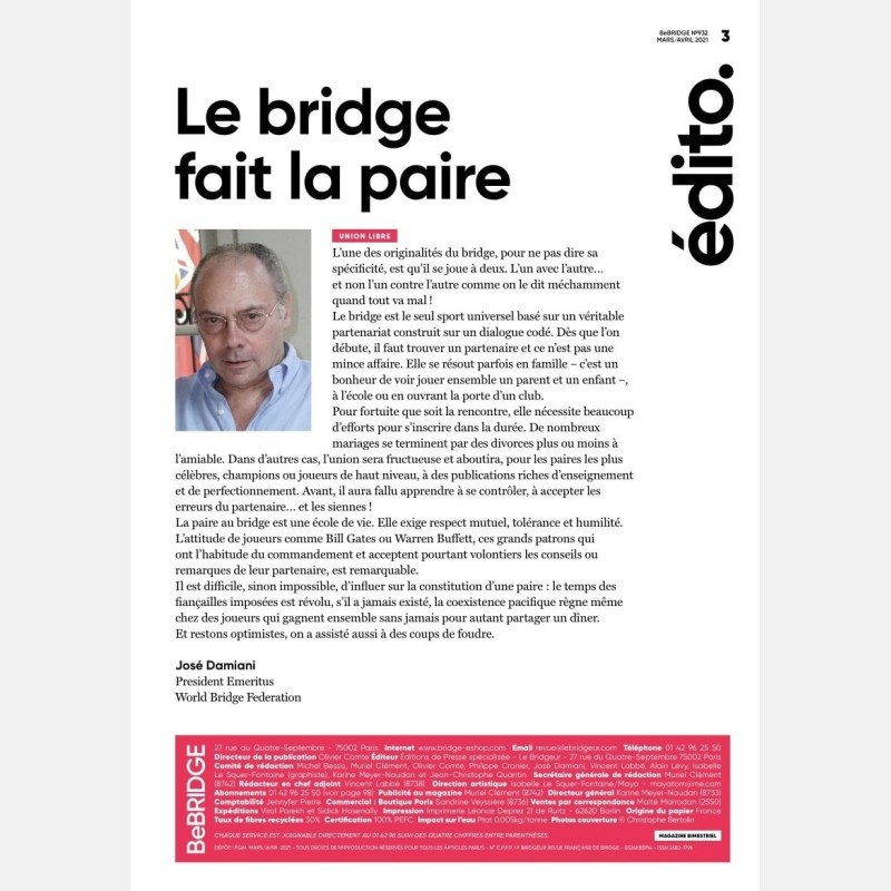 copy of Le Bridgeur November / December 2019 - BeBridge