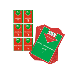 Jeux fléchés - Perfectionnement pour tous - série 1 Cartes fléchées FFB