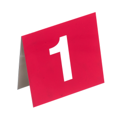 Numéros de table vendus par série de 8 La boutique