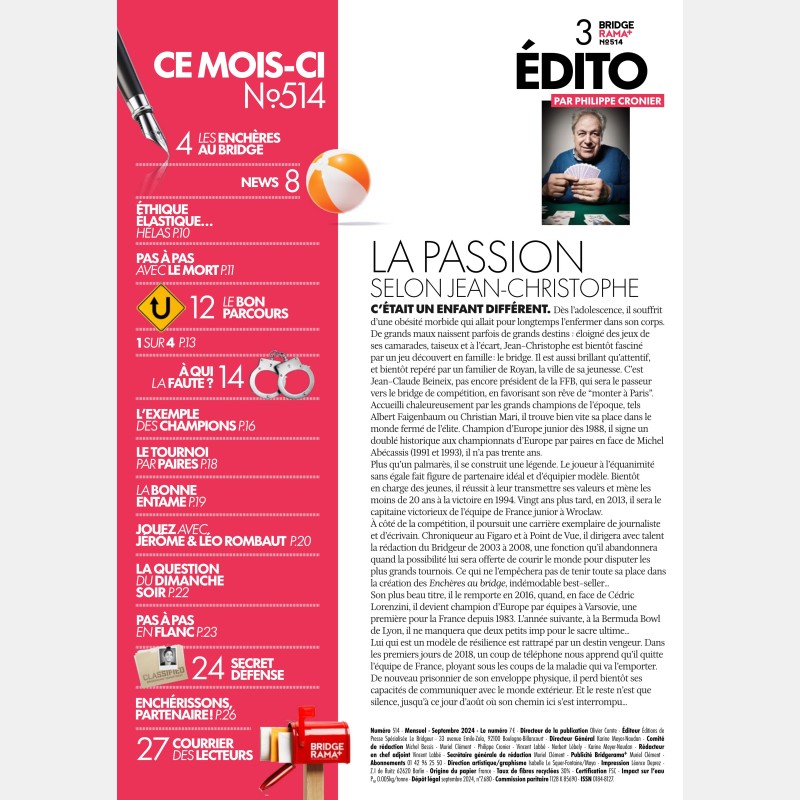 BRIDGERAMA+ September 2024 digital or paper - Old BRIDGERAMA+ magazines