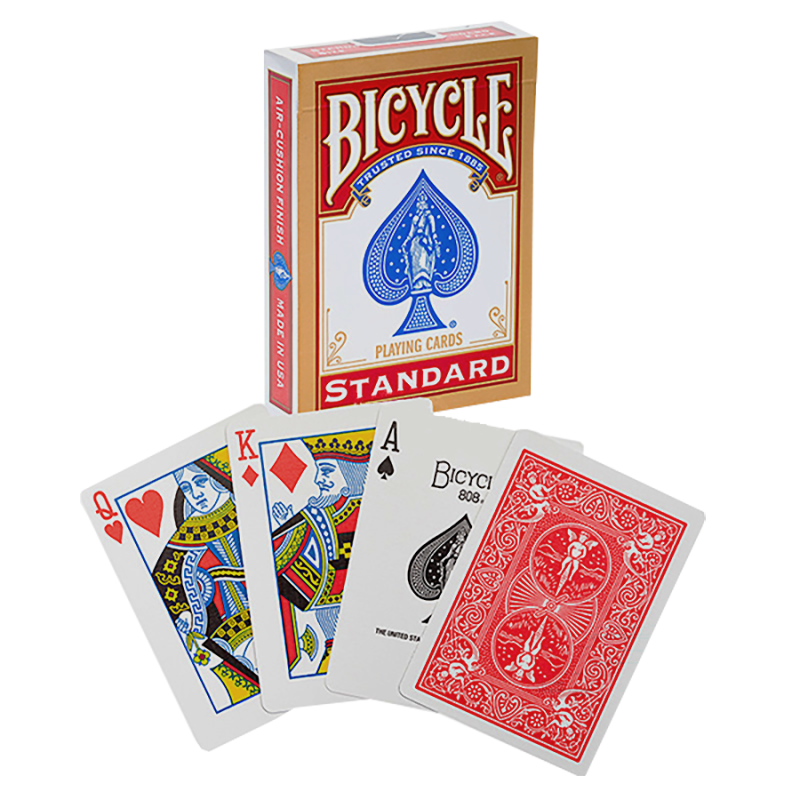 Bicycle "rider Back" 56 Card Game - Red - Cards