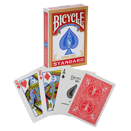 Bicycle "rider Back" 56 Card Game - Red - Cards