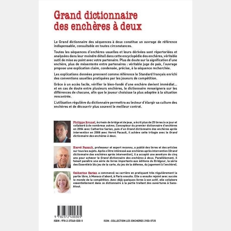 Pack les livres indispensables du Bridge Librairie