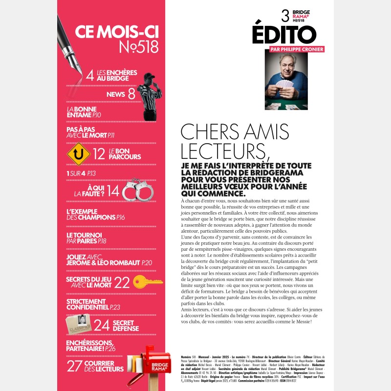 BRIDGERAMA+ January 2025 digital or paper - Old BRIDGERAMA+ magazines