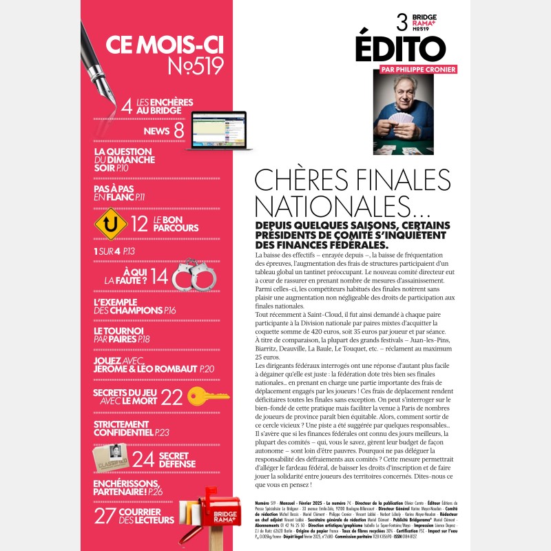 BRIDGERAMA+ February 2025 digital or paper - Old BRIDGERAMA+ magazines