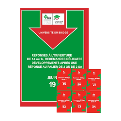 Jeux fléchés - Perfectionnement pour tous - série 4 Cartes fléchées FFB