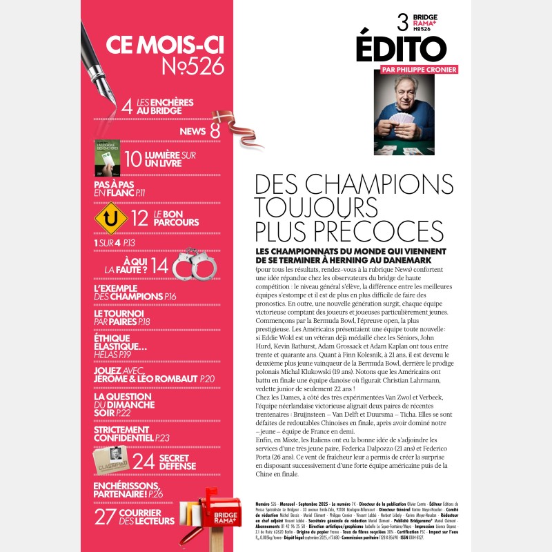 BRIDGERAMA+ September 2025 digital or paper - Old BRIDGERAMA+ magazines