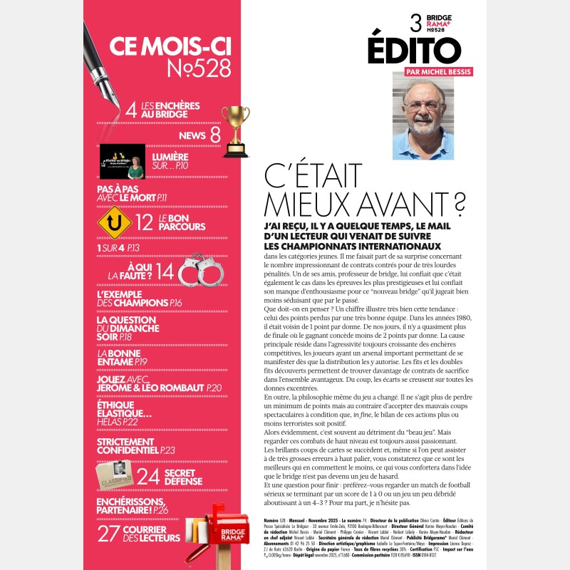 BRIDGERAMA+ November 2025 digital or paper - Old BRIDGERAMA+ magazines