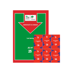 Jeux fléchés - Perfectionnement pour tous - série 5 Cartes fléchées FFB