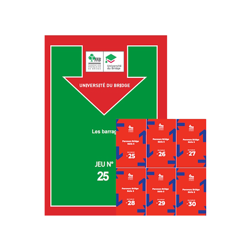 Jeux fléchés - Perfectionnement pour tous - série 5 Cartes fléchées FFB