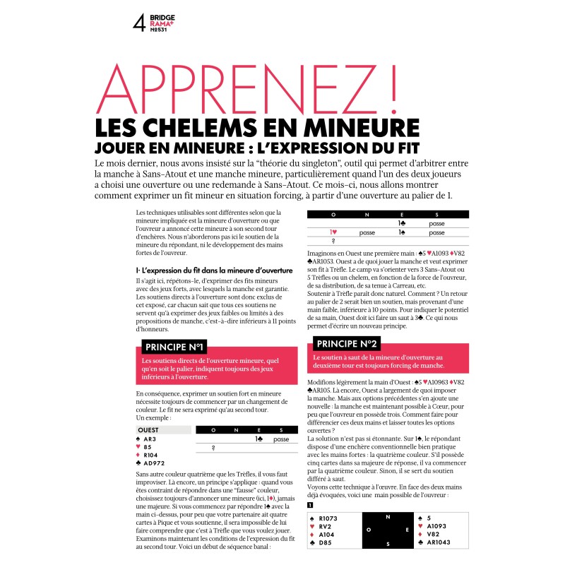 BRIDGERAMA+ Février 2026 numérique ou papier Anciennes revues BRIDGERAMA+